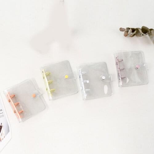 PVC Photo Album Cover 3inch Glitter Bling Loose-leaf Shell Binder Cover Mini Pocket Photo Organizer 3 Ring Photo Album Cover