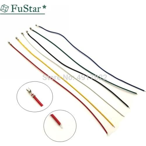 50pcs/lot Dupont 2.54 Cable Jumper Wire Single Head Spring Electronic Wire Female Dupont Line 25cm 1P Electron Wire Black 26AWG