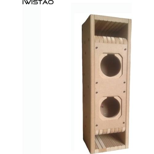 IWISTAO HIFI Full Range Speaker Empty Cabinet Kits 1 PC Center Speaker 3~4 Inch MDF Labyrinth Structure for Tube Amp