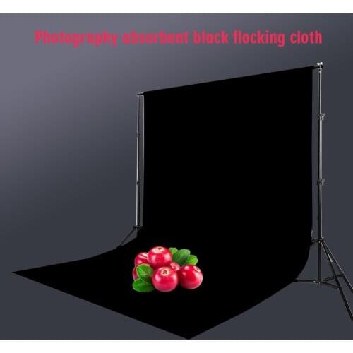 Black Practical Photo Studio Velvet Reusable Photography Background Light Absorbing Shooting Props Solid Non Reflective Backdrop