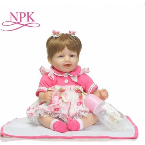 NPK New Design Silicone Reborn Baby Dolls Boneca Reborn Realista Fashion Dolls For Princess Children Birthday Gift Bebes Reborn