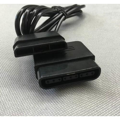 BUKIM Black High Quality 1.8m Extendable Cable for PS1 PS2 Controller Gaming Extention Wire