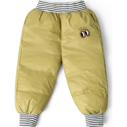 Children pants winter/autumn cotton-padded trousers fashion thicken baby girls pants boys outer wear warming windproof