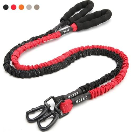 High Elastic Explosion-proof Rushing Dog Accessories Leash Training Large Dog Nylon Elastic Dog Harness And Leash For Large Dogs