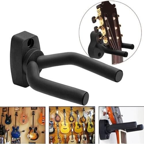 1 Pcs Guitar Hanger Hook Holder Wall Mount Stand Rack Bracket Display Guitar Bass Screws Accessories