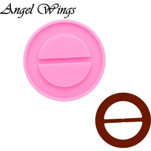 Shiny Circle Mold for Girl Decoration Resin Silicone Mold To Make Crafts with Epoxy , Round DIY Polymer Clay Mould DY0972