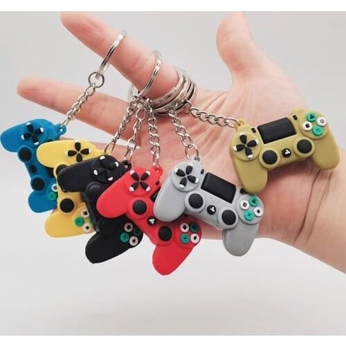 Creative Game Handle Keychain Women Men Simulation Games Joystick Car Bag Keyring Pendent Boyfriend Key Holder Trinket Gift