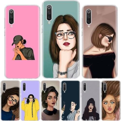 Girls Brunette Blonde Best Friends BFF Phone Case For Xiaomi Redmi Note 10 9 9S 9C 9A 8 8T 8A 7 7A 6 6A 5 5A Pro S2 K20 K30 Coqu
