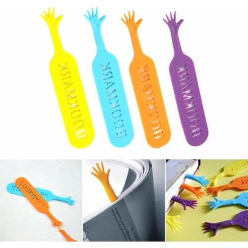 Hot Sale 4pcs 3D Cartoon Bookmark for More Fun Reading Plastic Page Clip Gift for Kids Student Reading Enthusiasts