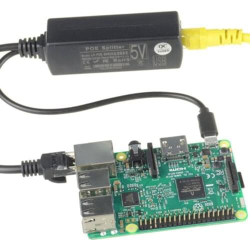 Ethernet 48V to 5V 2A Micro USB Adapter 10W Micro USB Active PoE Splitter Power Over