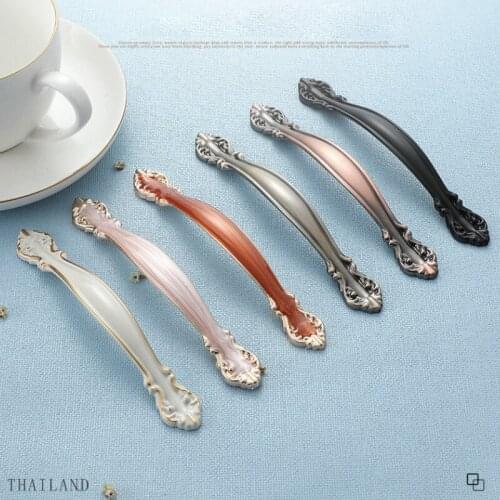 European Style Ivory Chest Handle Modern Ambry Drawer Shoe Ark Door Handle Furniture Hardware Handle