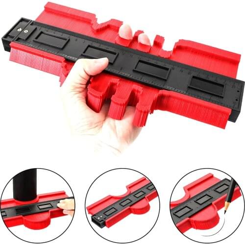 12/25cm Contour Gauge Plastic Profile Copy Contour Gauges Hand Tools Standard Wood Marking Tool Tiling Laminate Tiles Tools