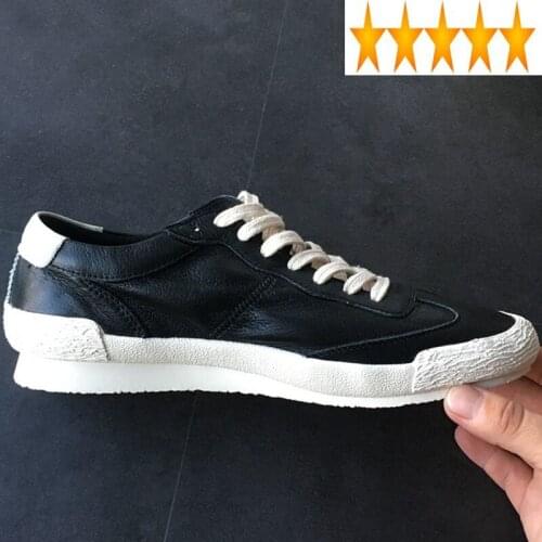 Korean Real Leather Breathable Summer Mens Casual Shoes Fashion Lace Up Round Toe Male Flat Sneakers Deportivas Hombre