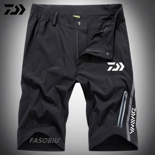 Summer Fishing Shorts Daiwa Clothes Men Outdoor Sport Cropped Trousers Breathable Nython Quick Dry Shorts Cycling Fishing Shorts