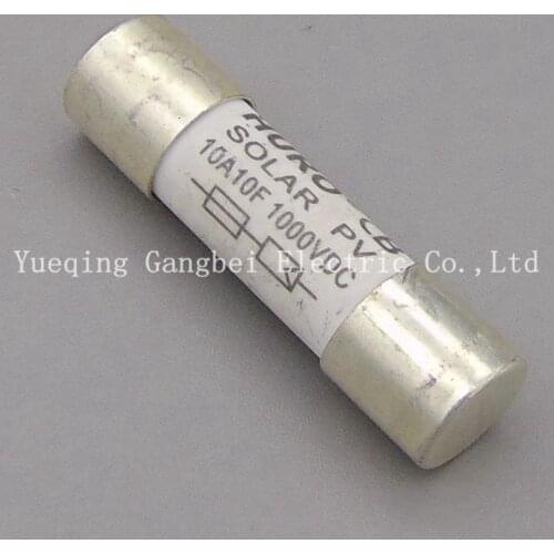 2A 4A 6A 10A 12A 15A 20A 1000V 10*38mm PV Solar Fuse Metal Alloys for Solar Power Kits System Protection dc fuse