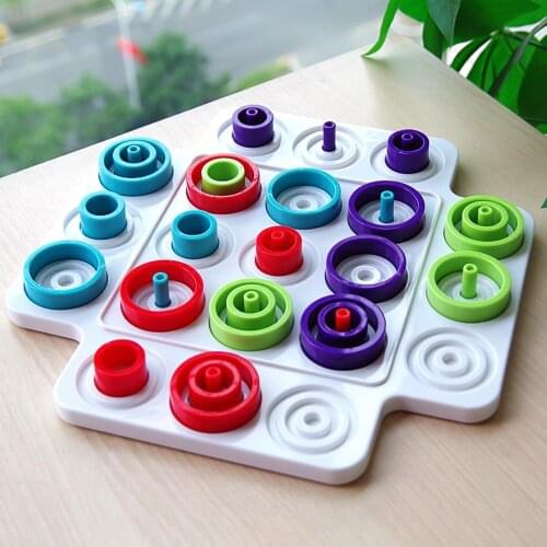 Board Game Multiplayer Parent Children Interactive Early Educational Circle Chess Puzzle Toy for Home