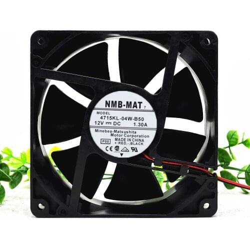 Brand new original NMB 4715KL-04W-B50 12038 12V 1.3A 2-wire cooling fan
