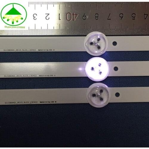 100% New 10set=30 PCS 5LEDs 530mm LED backlight strip for 28inch TV L2830HD 28C2000B SVJ280A01 REV3 5LED 130402 M280X13-E1-H