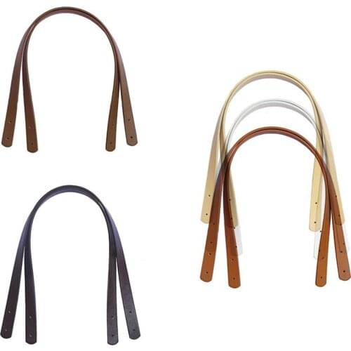 Fashion New 2 Pc Women Girls PU Leather Purse Shoulder Handbag DIY Sewing Strap Handle Replacement 11 Colors Bag Accessories