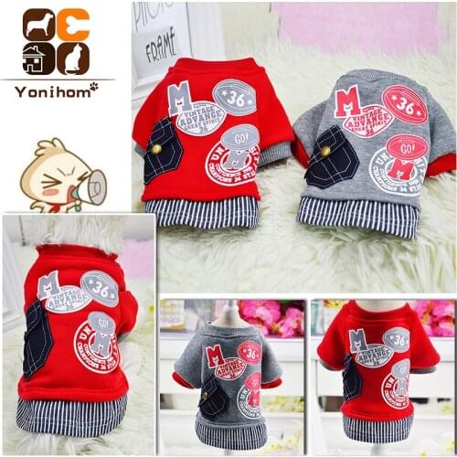 2018 New Pet Dog Clothes Autumn Winter Thick Warm Small Dog Clothes Jumpsuit Soft Cute Clothing for Dogs Puppy Chihuahua Yorkies