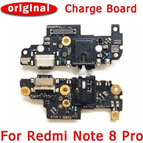Original usb charge board for xiaomi redmi note 8 pro flex cable connector replacement parts charging port for redmi note 8 pro