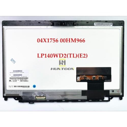 Original LCD Assemblies for Lenovo Thinkpad X1 Carbon LCD Screen FRU 04X1756 00HM966 LP140WD2 TL E2 1600*900 100% Fully Tested