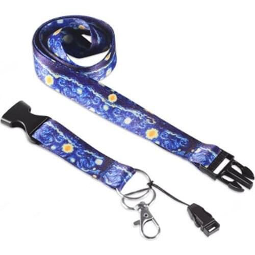 Advertising gifts backpacks, couples, key chains, van Gogh Star fashion, hanging rope, key chain pendant