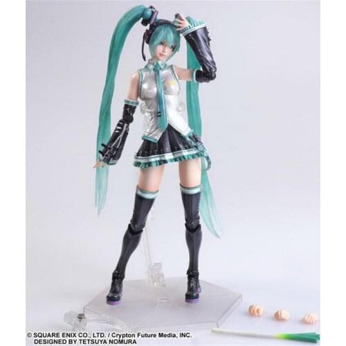 Play Arts 24cm Miku Articulated Action Figure Toys