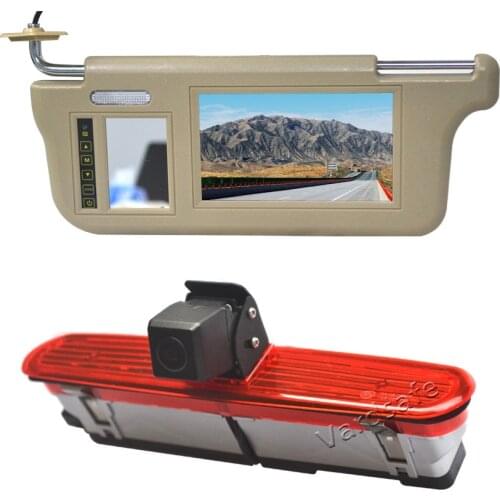 Vardsafe VS211V Sun Visor Rear View Mirror Monitor & Reverse Camera for Fiat Doblo/Opel Combo/Vauxhall Combo/Ram ProMaster City