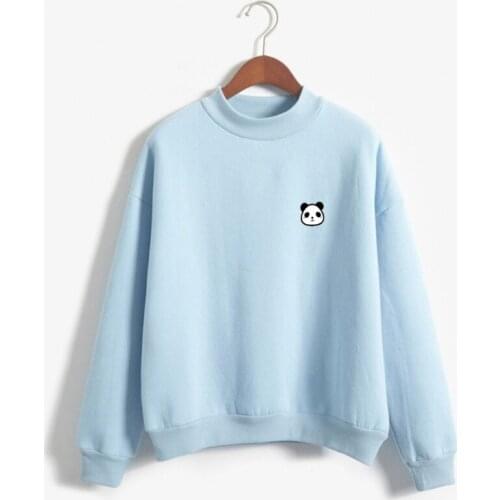 Merry Pretty Autumn Long Sleeve Little Cute Harakuku Kawaii Panda Printed Fleece Winter Sweatshirt Women Hoodies Girls Pullover