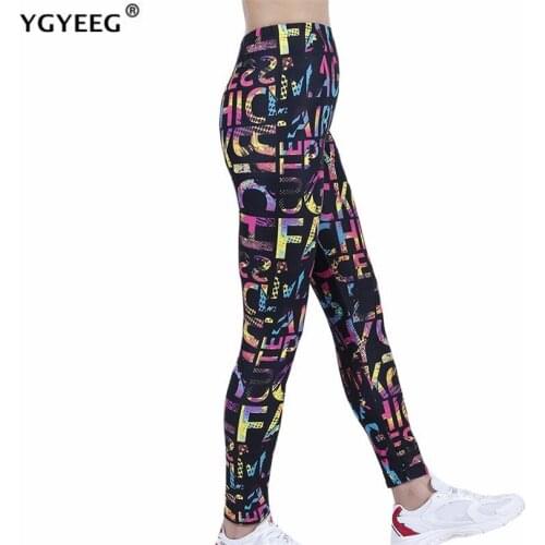 YGYEEG Elastic Waist Leggings Women Stretch Fitness Breathable Push Up Hip Quick-Drying Running Sportswear Ankle-Length Pants