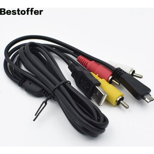 1.5 Meters Sony DSC-T99C/99DC/T110/T110D Camera USB Charging Data Cable AV Video Cable