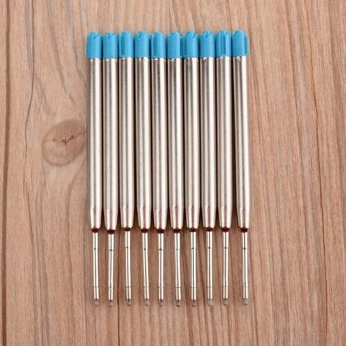 10pcs 10cm Replaceable Metal Pen Refills 0.5mm Special Office Business Ballpoint Pen Refill Rods For Writing Office Stationery