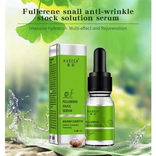 2PCS Fullerene Snail Anti-wrinkle Serum Rejuvenation Anti Wrinkle Firming Bright Skin Serum For Face Ance Treatment Repair Serum