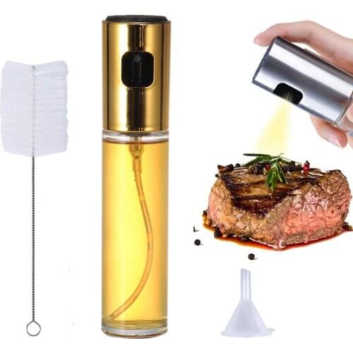 3 color Oil Sprayer For Kitchen Oil Dispenser Oil Bottle BBQ Barbecue Cooking Tool Can Pot Cookware Kitchen Tool ABS Olive Pump