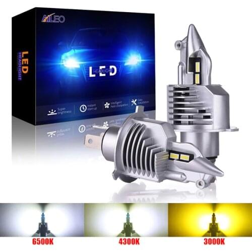 AILEO Fighter H4 Led 9003 HB2 Car Headlight Bulb 72W 12V 24V 6000K 4300K 3000K Super Led H4 auto lamp CSP Chip Car Light 16000LM