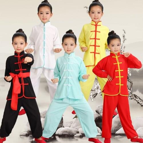 Children Wushu Costume New Youth Short Sleeved Clothes and Tai Chi Students Kung Fu Performance Clothing