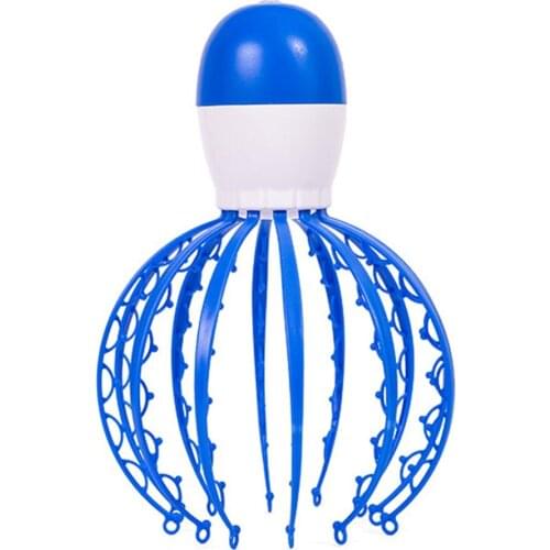 Octopus Electric Head Massager Relieve Fatigue And Shake Octopus Head Multi-tooth Vibration Anti-stress