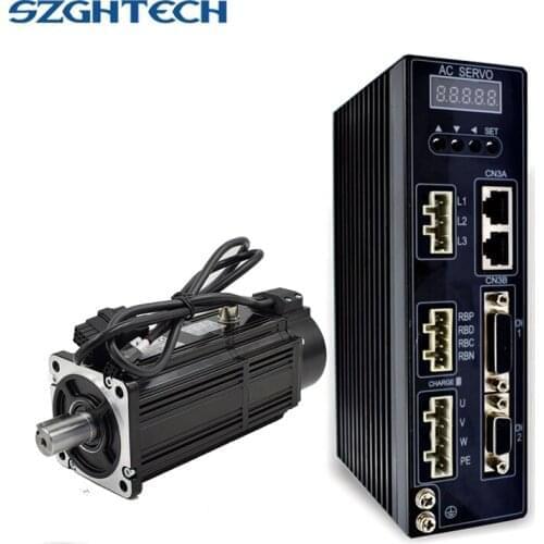 GH-4M01T003E 220V 100W AC Servo motor 100W,0.32NM,3000RPM servo motor Single-Phase With Match Driver