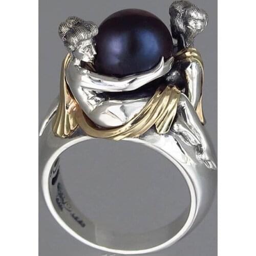 MENGYI Wedding Band Vintage Engagement Rings For Women Fashion Rings Show Elegant Temperament Jewelry