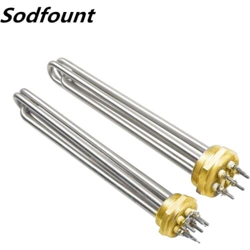 AC 380V 12000W 12kw 6P Terminals Water Boiler Heating Element 3U Shaped Tube Heater Electricity Generation