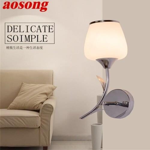 AOSONG Wall Lamps Modern LED Lights Creative flower Shape Indoor For Home Corridor