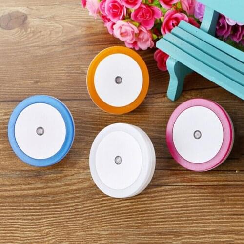 2pcs Round Touch Night Light Charging Induction Night Light Wireless Home Bedroom Bedside Cabinet Lamp ABS Decoration Gift