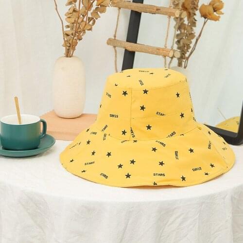 Summer and autumn fisherman hat sun hat female big eaves windproof fisherman hat sun hat basin hat new tide fisherman hat