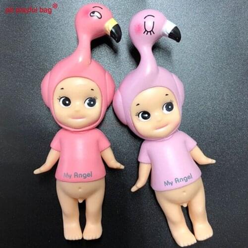 PB Playful Bag Sonny Angel Series Flamingo Cake Decoration Pink Bird Home Original Childrens Day Creative Toy Gift HG120