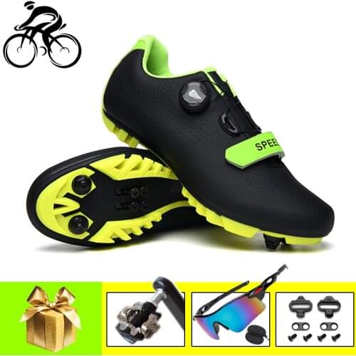Professional Women Athletic Bicycle Sneakers MTB Bike Shoes Men Mountain Bike sapatilha ciclismo Women Racing Bike Cycling Shoes