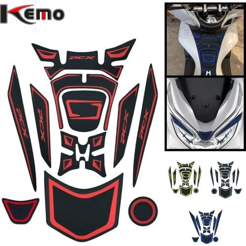 For HONDA PCX150 PCX 150 pcx150 Motorcycle Side Decal Gas Knee Grip Protector Anti Slip Sticker Tank Traction Pad