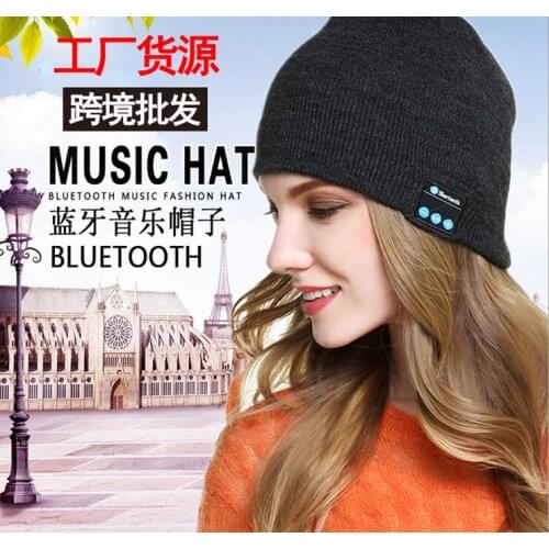 New Fashion Beanie Hat Cap Bluetooth 4.0 Earphone Smart Headset headphone Speaker Mic Winter Outdoor Sport Stereo Music Hat