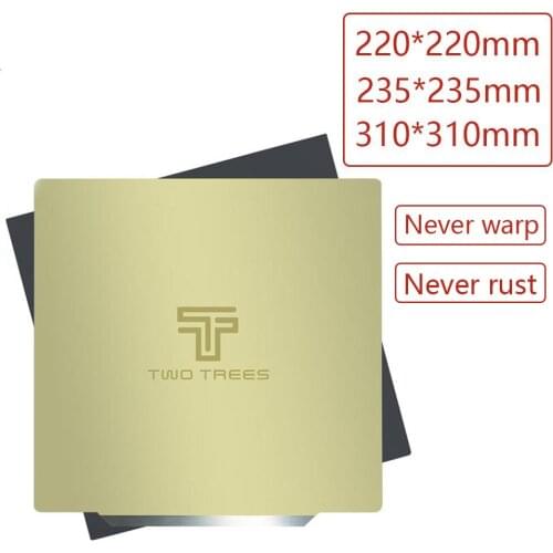 New 220x220 235x235 310x310mm removal spring steel sheet pre-applied pei+flex magnetic hot sticker for CR10 Ender3 Ender 5