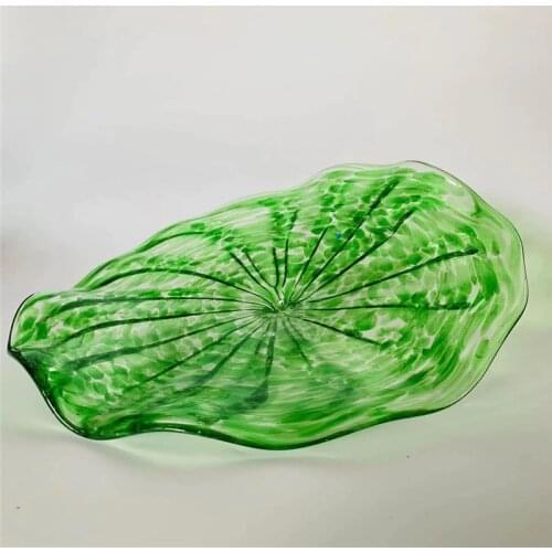 100% Hand Blown Murano Glass Hanging Plates Mouth Blown Borosilicate Murano Glass Flower Plates